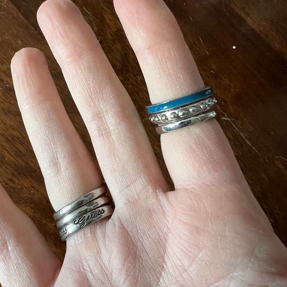 Guess stackable rings x6 - Picture 2 of 2